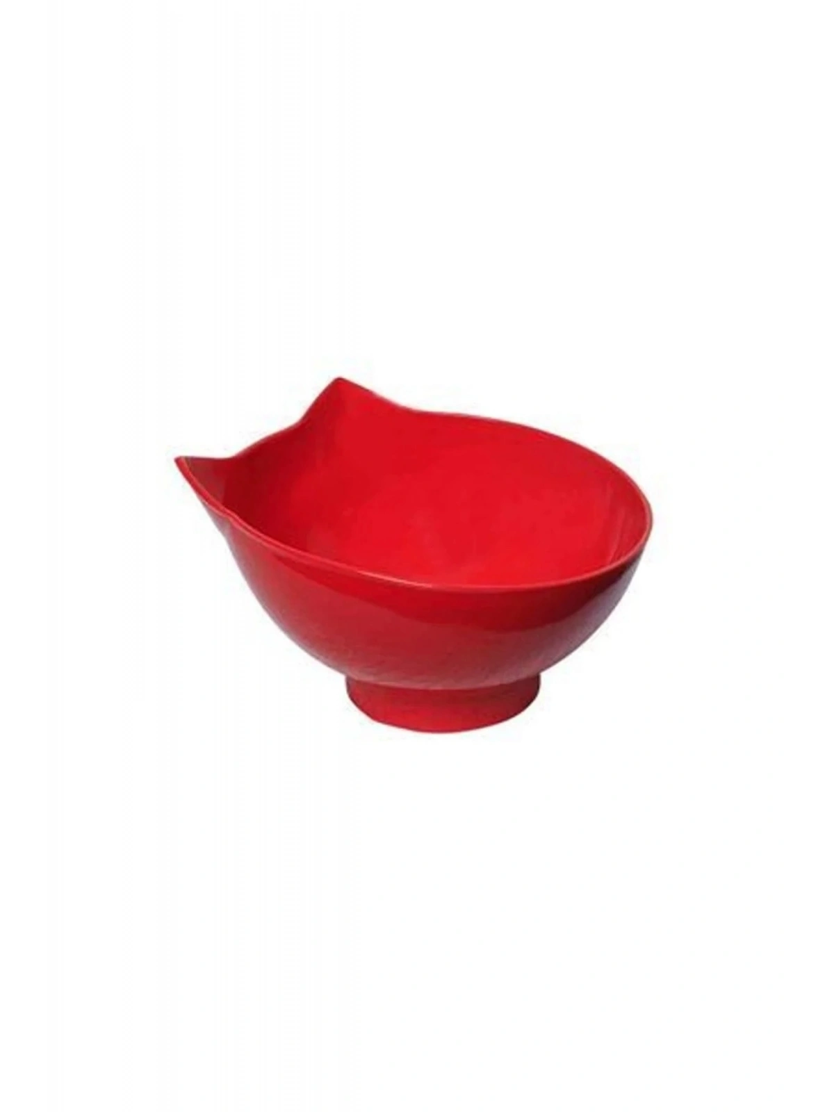 Şekilli Kedi Köpek Mama Ve Su Kabı Kırmızı