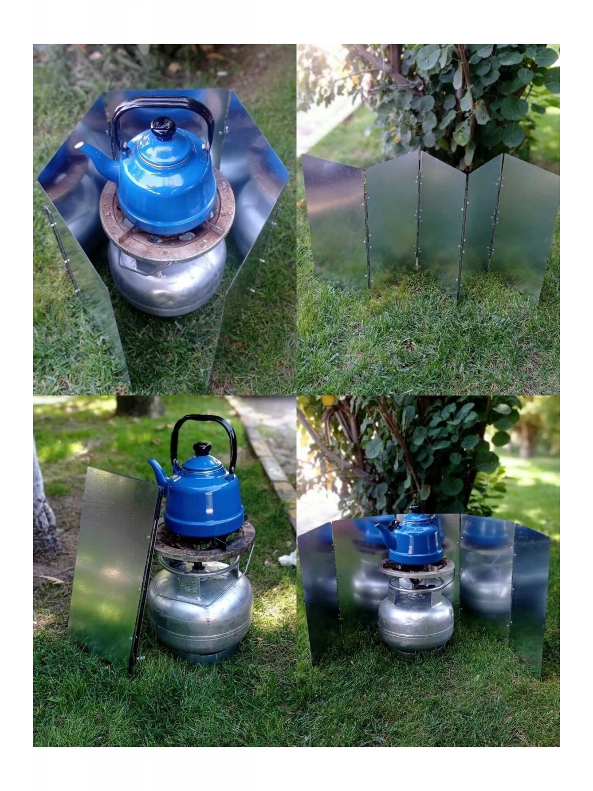 Kamp Ateşi Rüzgar Engelleyici Panel Rüzgarlık 5li Plaka