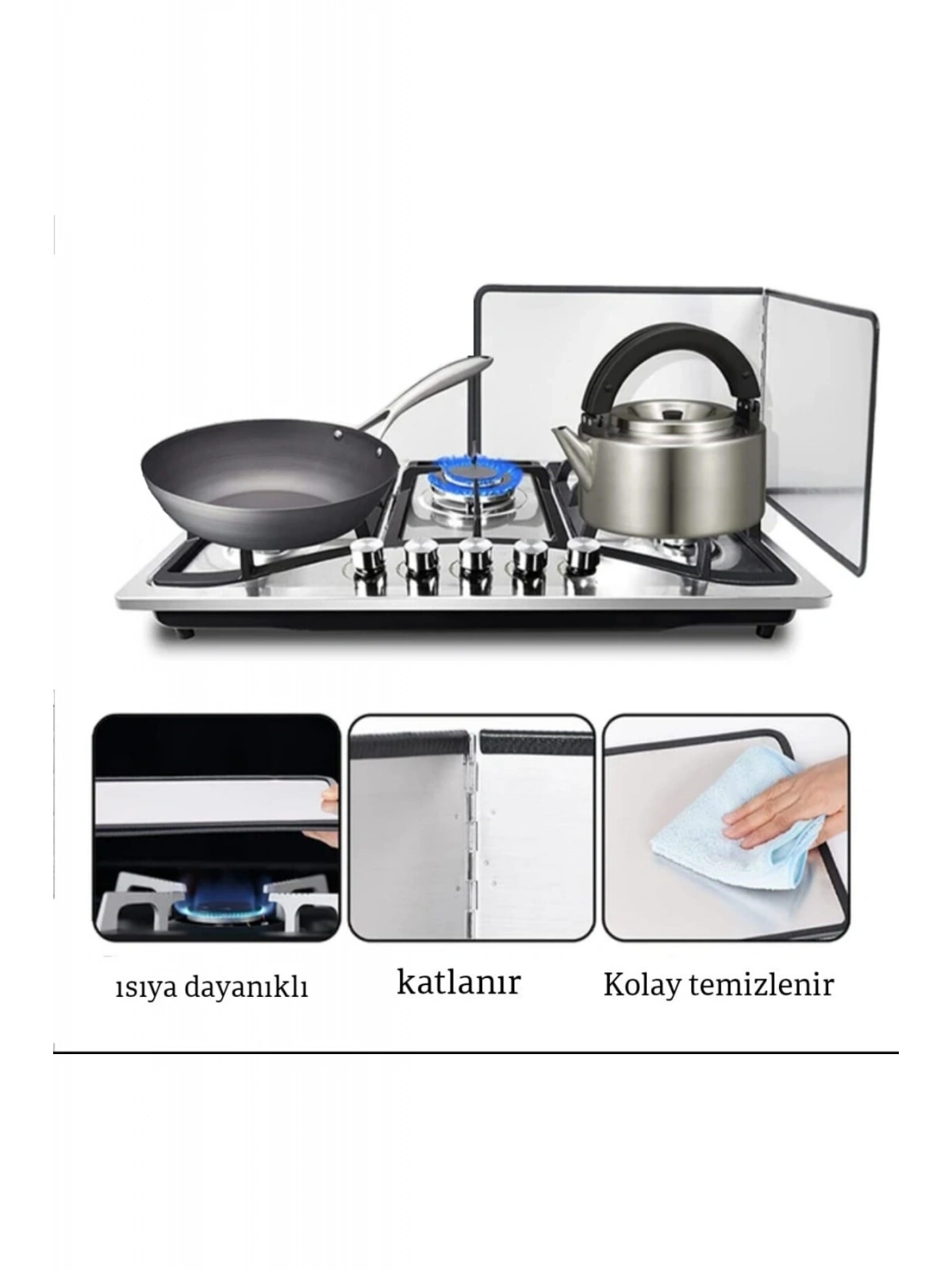 Ocak Arkası Koruyucu Yağ Sıçratmaz L Köşe Panel 30 30