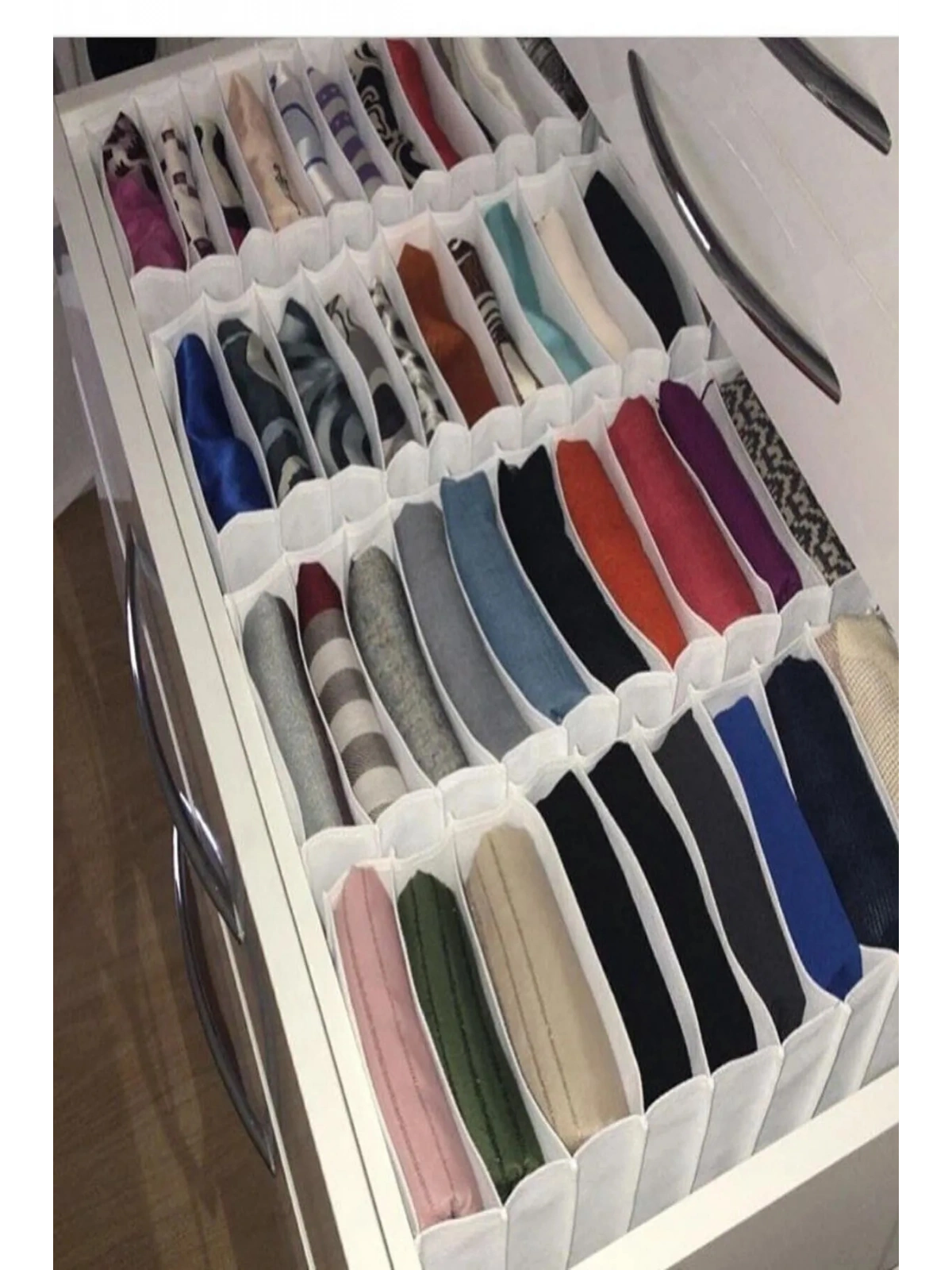 L Boy Beyaz Çekmece Içi Düzenleyicisi organizer 8 GÖZLÜ