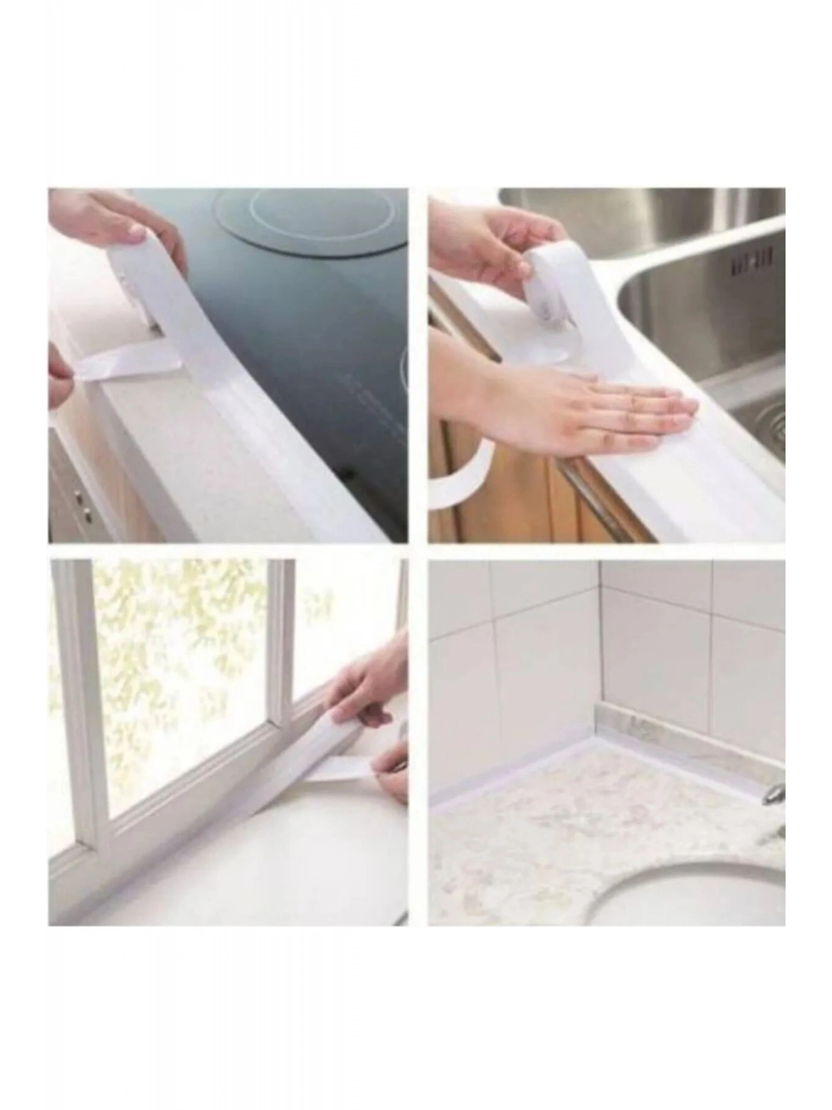 Su Sızdırmaz Geçirmez Bant Lavabo Küvet Kenar Bandı Küvet Duş 3,2 M X 38