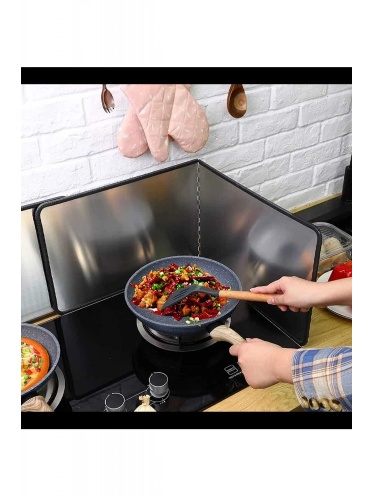 Ocak Arkası Koruyucu Yağ Sıçratmaz L Köşe Panel 30 30