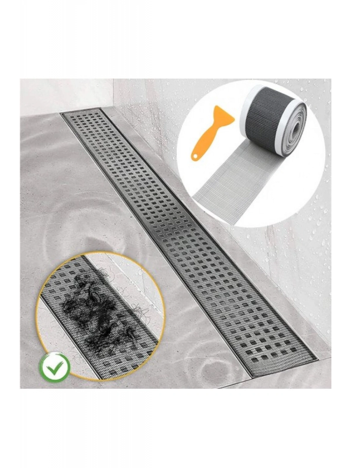 Çok Amaçlı Gider Süzgeci ve Sineklik Tamir Kiti 12 cm * 4 metre