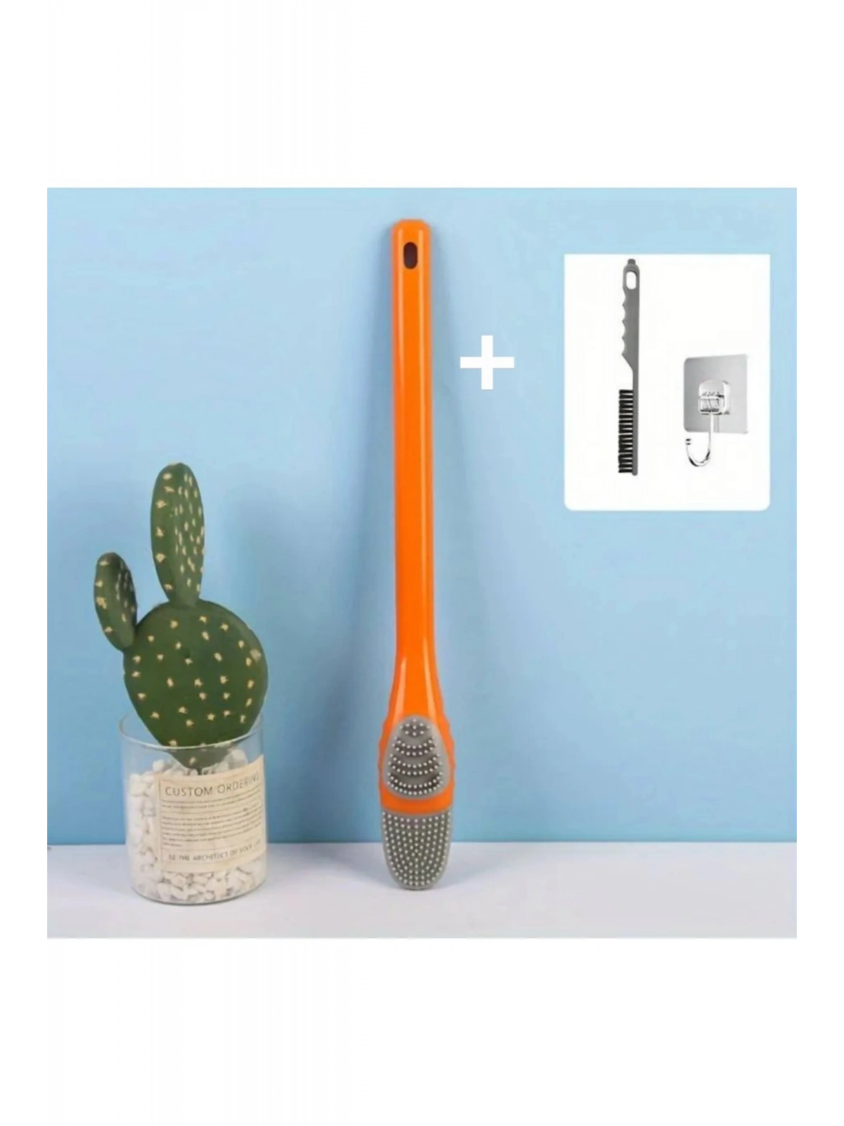 Silikon Tuvalet Klozet Detay Temizleme Ve İnce Detay Fırçası 2Li Set