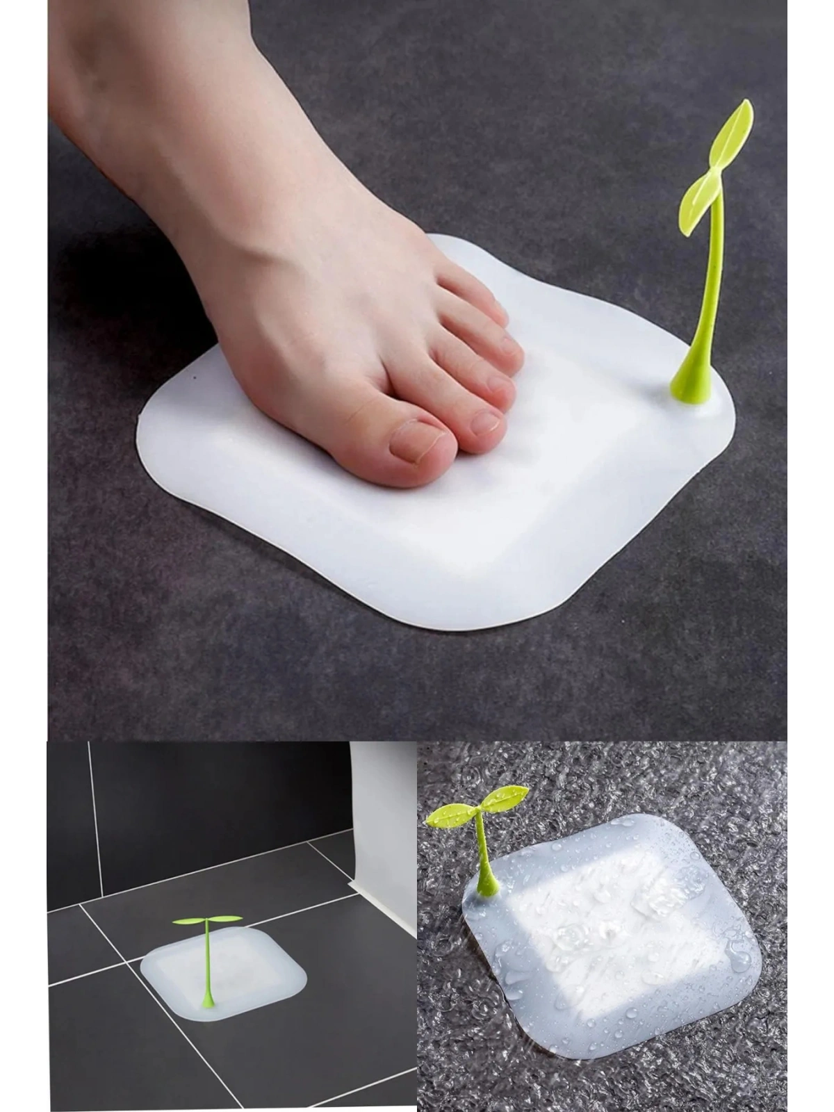 Gider Kötü Koku Önleyici Palmiye Lavabo Gider Kapatıcı Banyo Küvet Süzgeç Kapatma Beyaz Renk