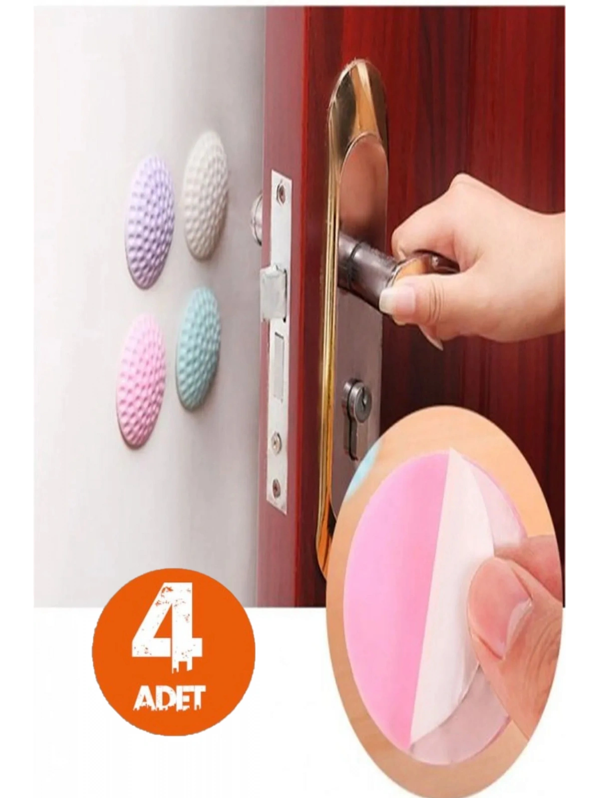 Çok Amaçlı Silikon Kapı Duvar Koruyucu Tampon 4lü Paket