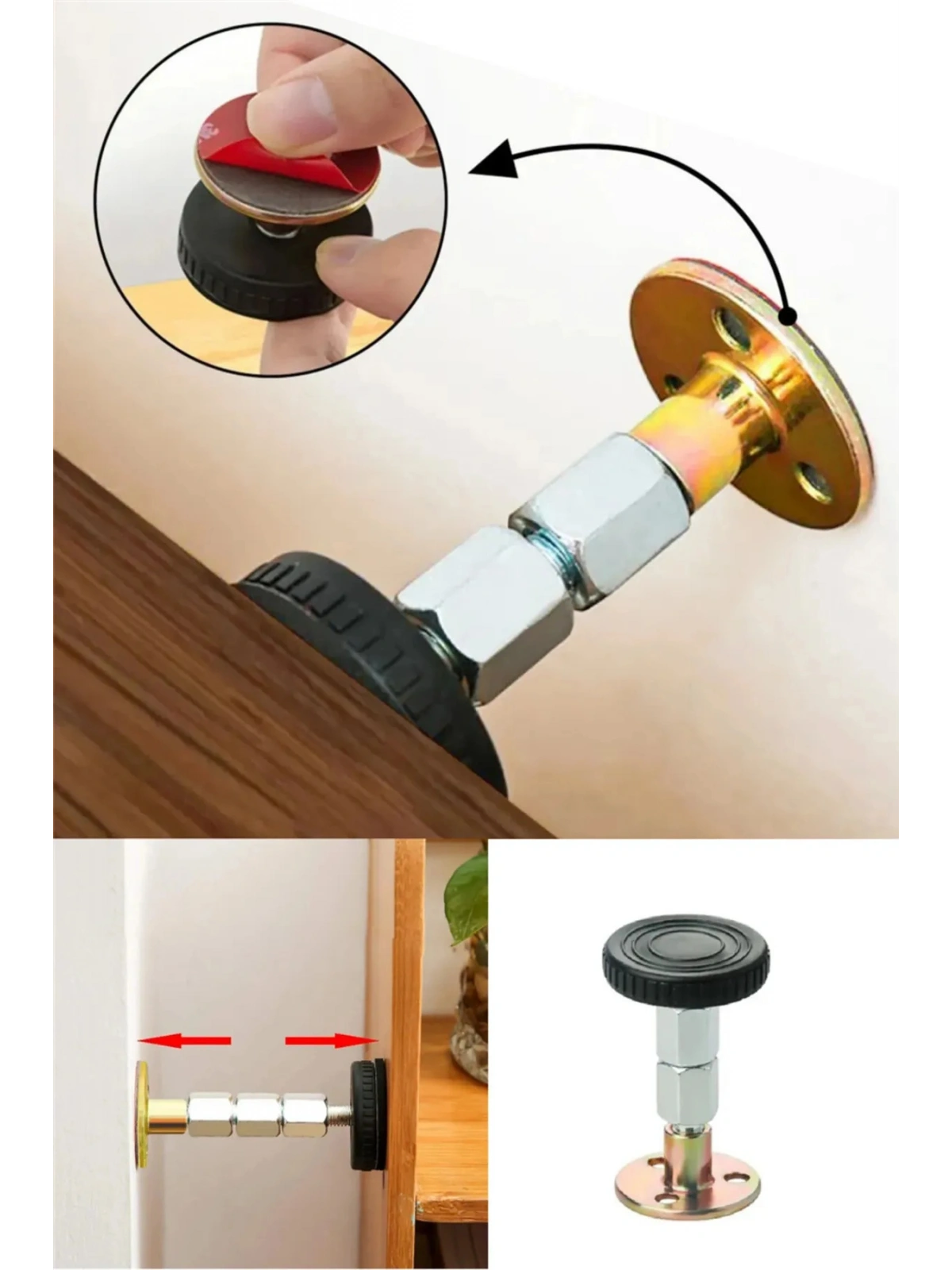 Yatak Baza Başlık Sabitleme Aparatı Ses Ve Sallanma Titreşim Önleyici Eşya Sabitleme 2 Adet