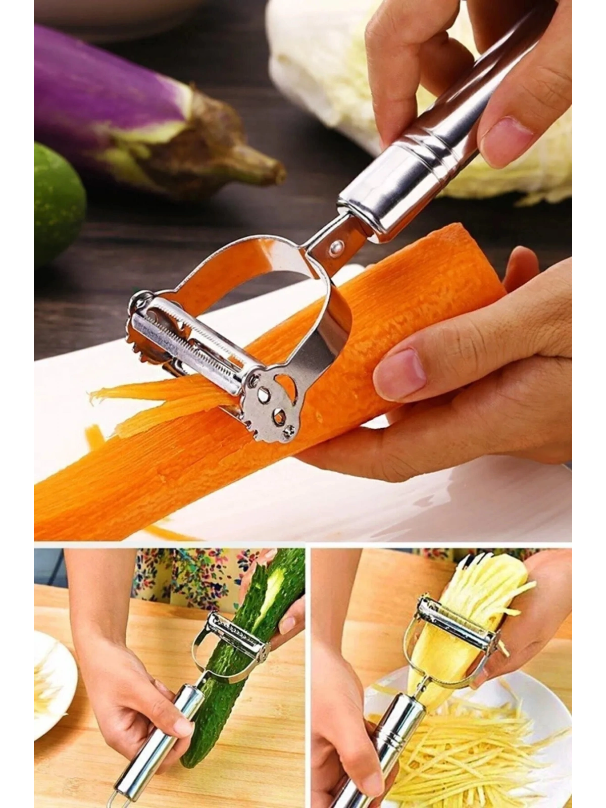 Paslanmaz Çelik Jülyen Soyucu Julien Dograyıcı Rende 1 Adet