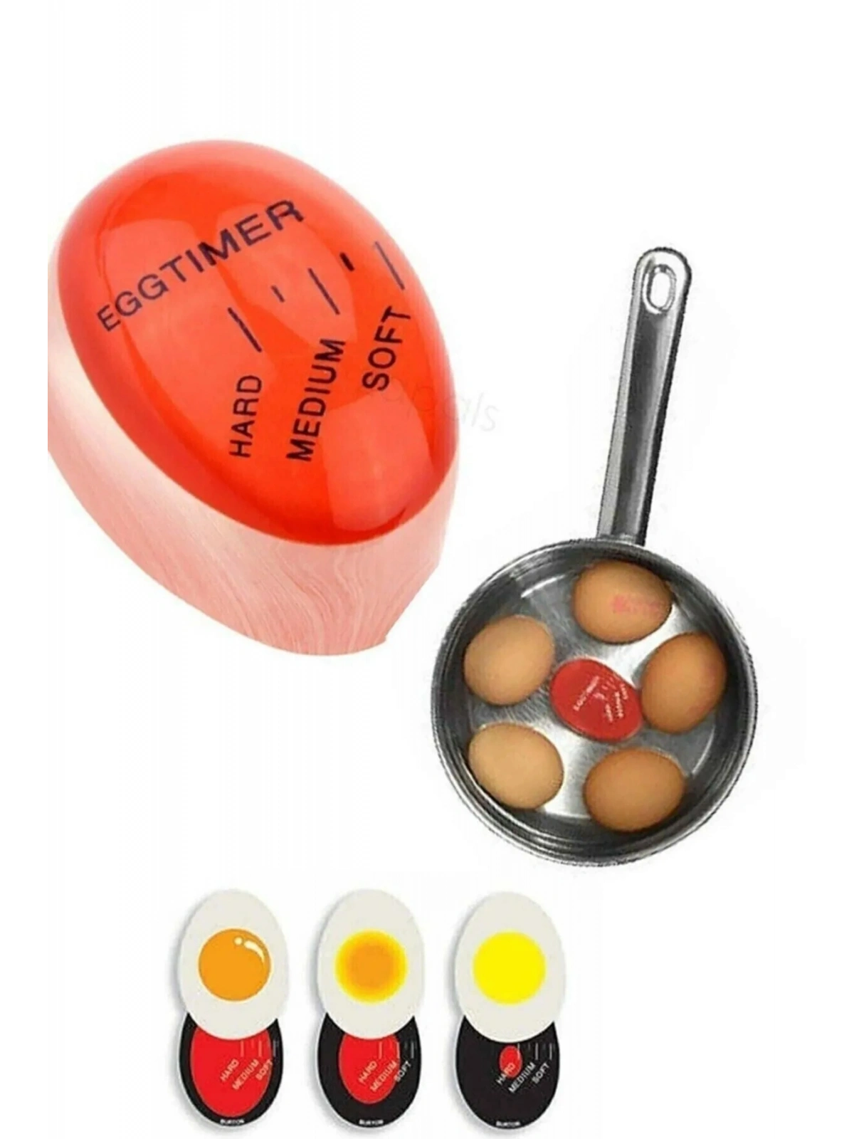Renk Değiştiren Yumurta Zamanlayıcı Yumurta Haşlama Derecesi 1 ADET
