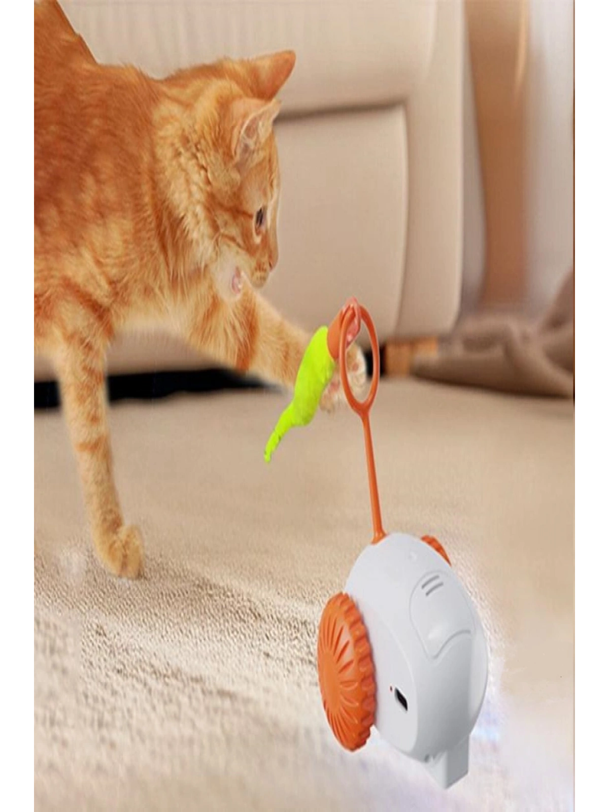 Hareketli Robot İnteraktif Kedi Oyuncağı Tüylü Araba