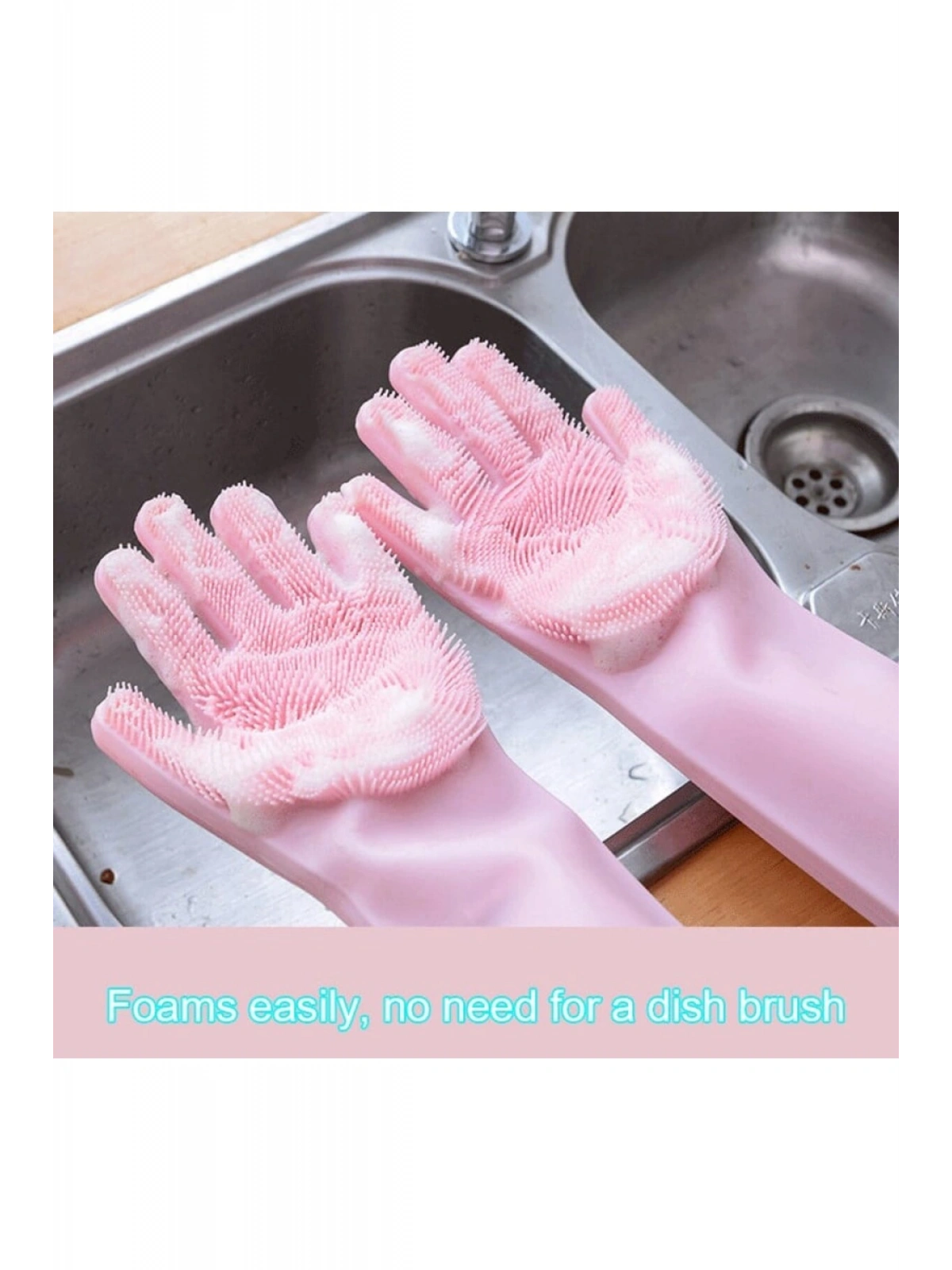 Sihirli Eldiven Çok Amaçlı Banyo Tuvalet Mutfak Bulaşık Temizleme Araç Yıkama Eldiveni 1 ÇİFT