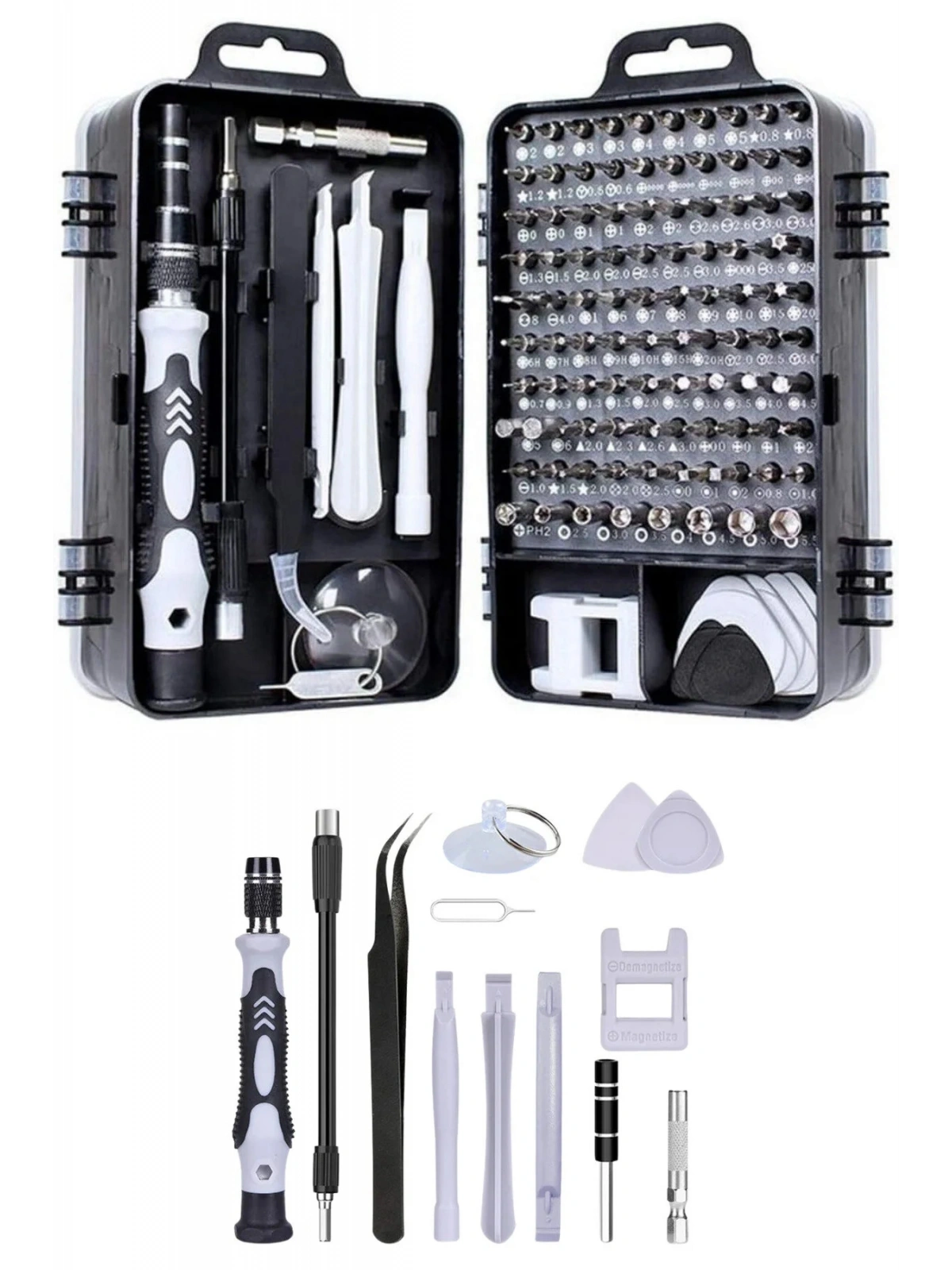 115 in 1 Hassas Tornavida Seti Çok Fonksiyonlu Manyetik Telefon Bilgisayar Onarım Tamir Seti