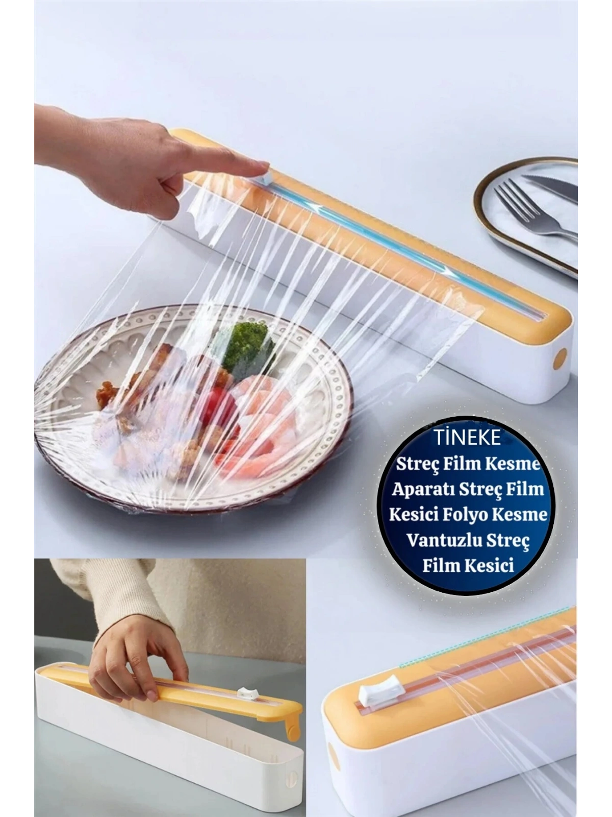 Streç Film Kesme Aparatı Streç Film Kesici Folyo Kesme Vantuzlu Streç Film Kesici