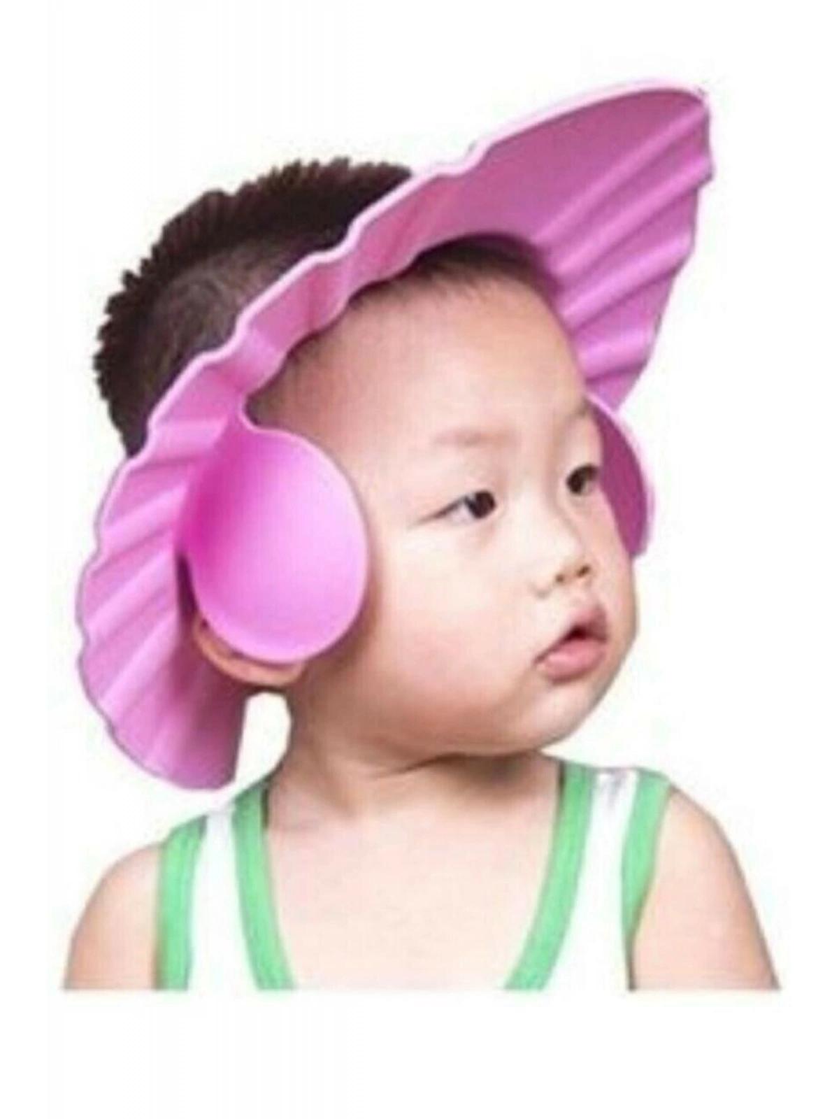 Bebek Banyo Şapkası -kulaklıklı Pembe