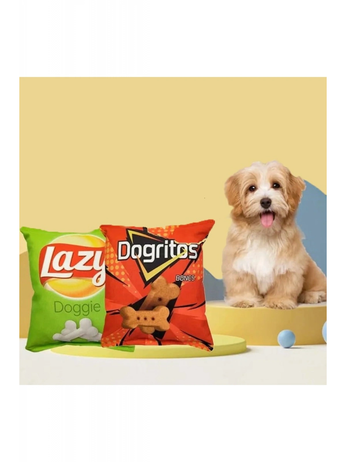 Cips Dayanıklı Sesli Köpek Oyuncağı ( Dogritos ) 1 Adet