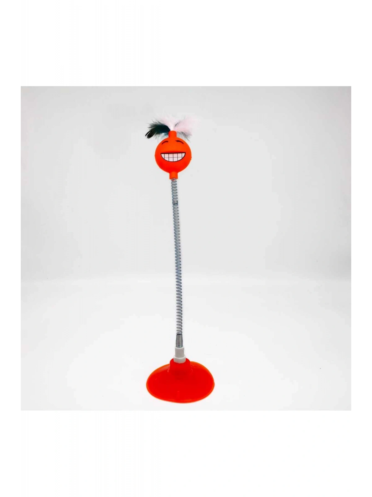 VANTUZLU YAYLI GÜLEN YÜZ KEDİ OYUNCAĞI TURUNCU 1 ADET