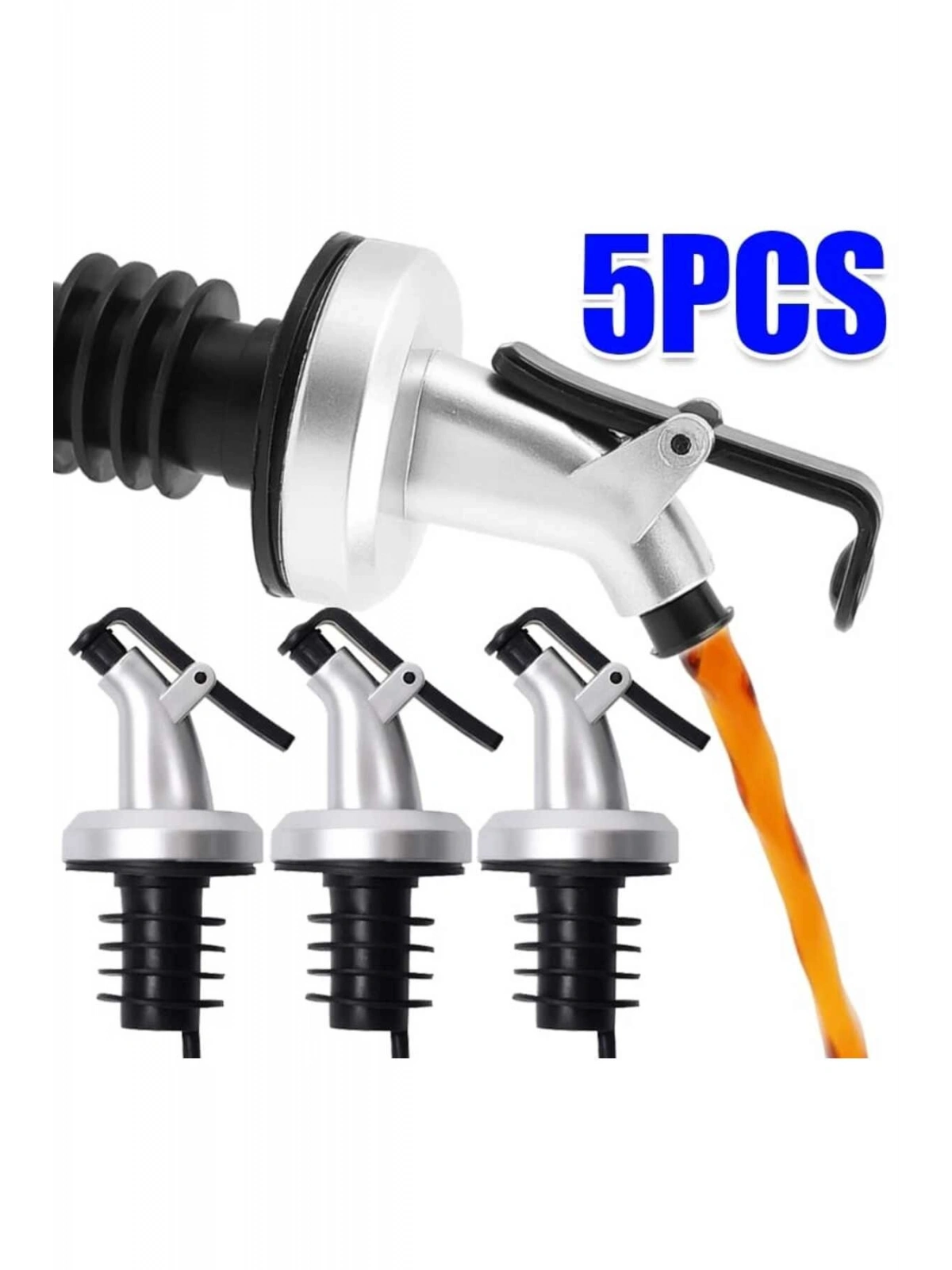 Şişe Başlığı Servis Yağdanlık Aparatı | Yağdanlık Şişe Ucu Servis Aparatı Sosluk Aparatı 5  Adet