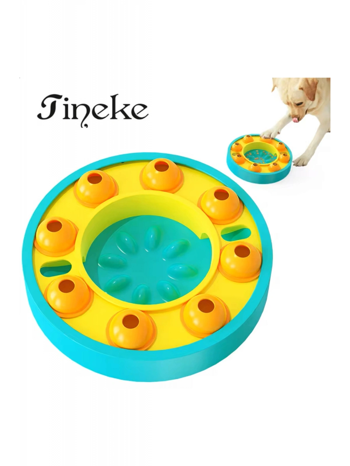 Köpek Ve Kedi Için Zeka Geliştirici Yavaş Besleme Oyuncağı – Eğlenceli Ve Sağlıklı Beslenme Turkuaz