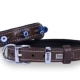 Doggie Kahve Nazar Boncuklu Köpek Boyun Tasması 2X30-35 Cm