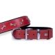 Doggie Kemik Kırmızı Köpek Boyun Tasması 4X57-65 Cm