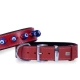 Doggie Kırmızı Nazar Boncuklu Köpek Boyun Tasması 4X47-55 Cm