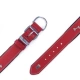 Doggie Konforlu El Yapımı Kemikli Köpek Kırmızı Boyun Tasması 4X52-60 Cm