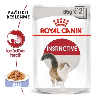 Royal Canin İnstinctive Jelly Yetişkin Yaş Kedi Maması 85 Gr x 12 Li