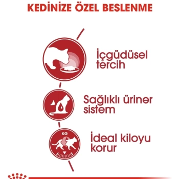 Royal Canin İnstinctive Jelly Yetişkin Yaş Kedi Maması 85 Gr x 12 Li