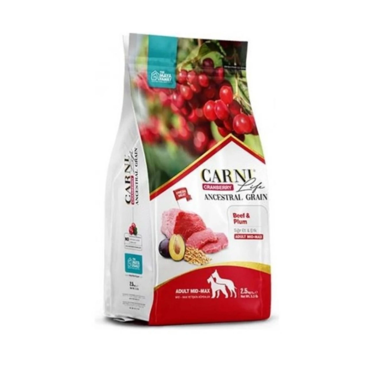 Carni Life Cranberry Sığır Eti ve Erikli Yetişkin Köpek Maması 12 kg