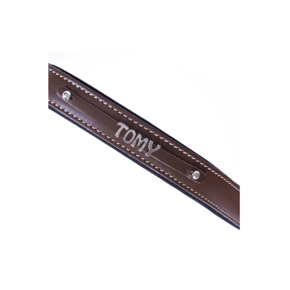 Doggie İsimlikli Kahve Köpek Boyun Tasması 2,5X37-45 Cm