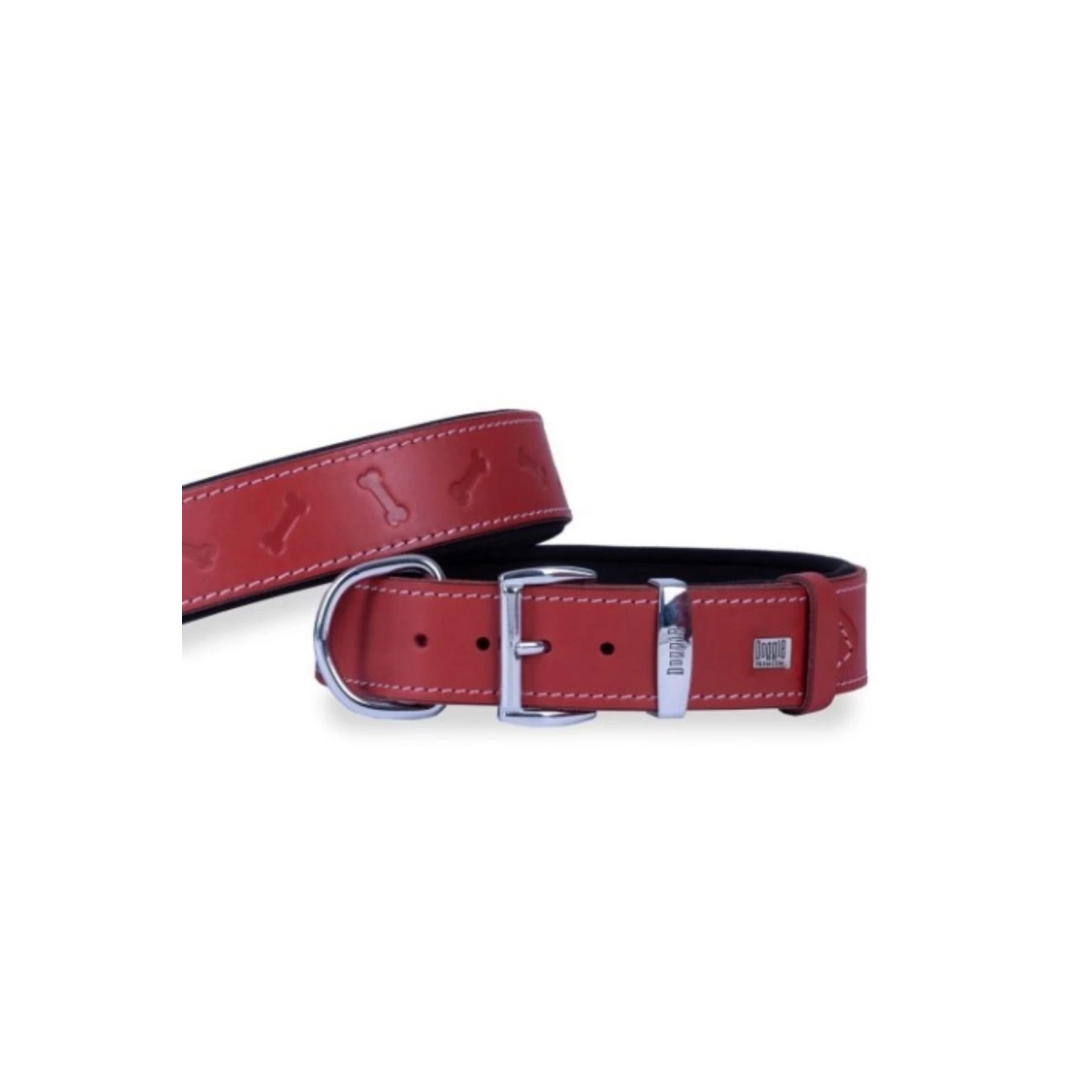 Doggie Kırmızı Kemikli Köpek Boyun Tasması 4X47-55 Cm