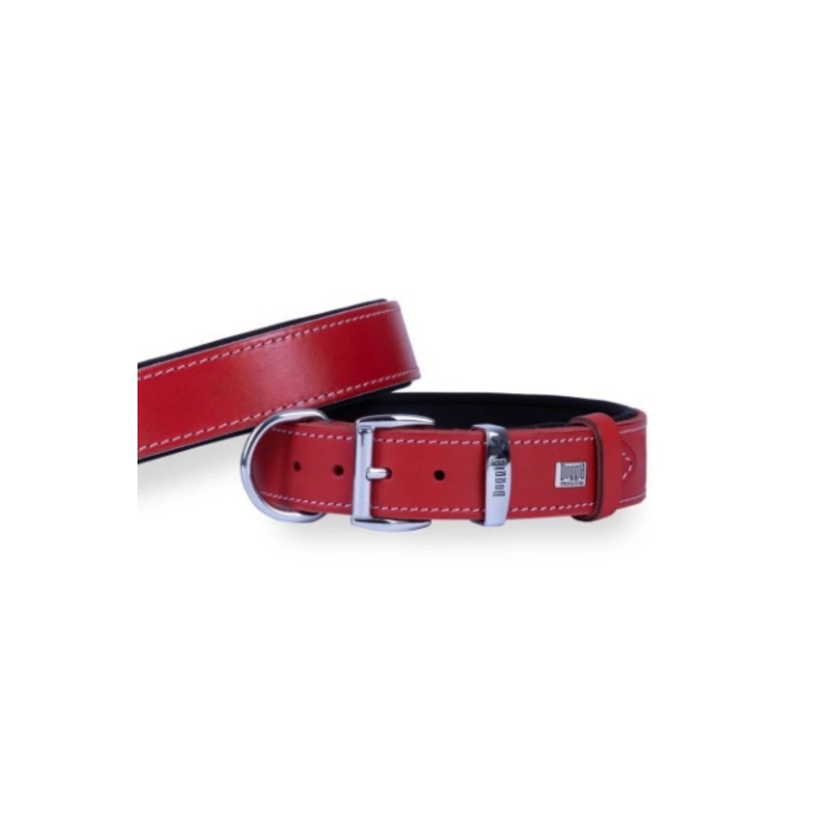 Doggie Patili Kırmızı Köpek Boyun Tasması 2X30-35 Cm