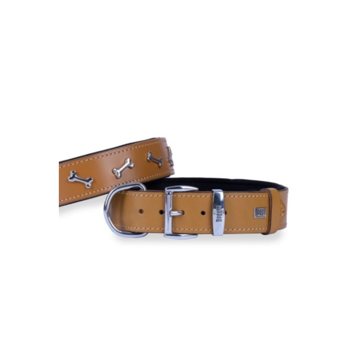 Doggie Sarı Kemikli Köpek Boyun Tasması 3,5X47-55 Cm