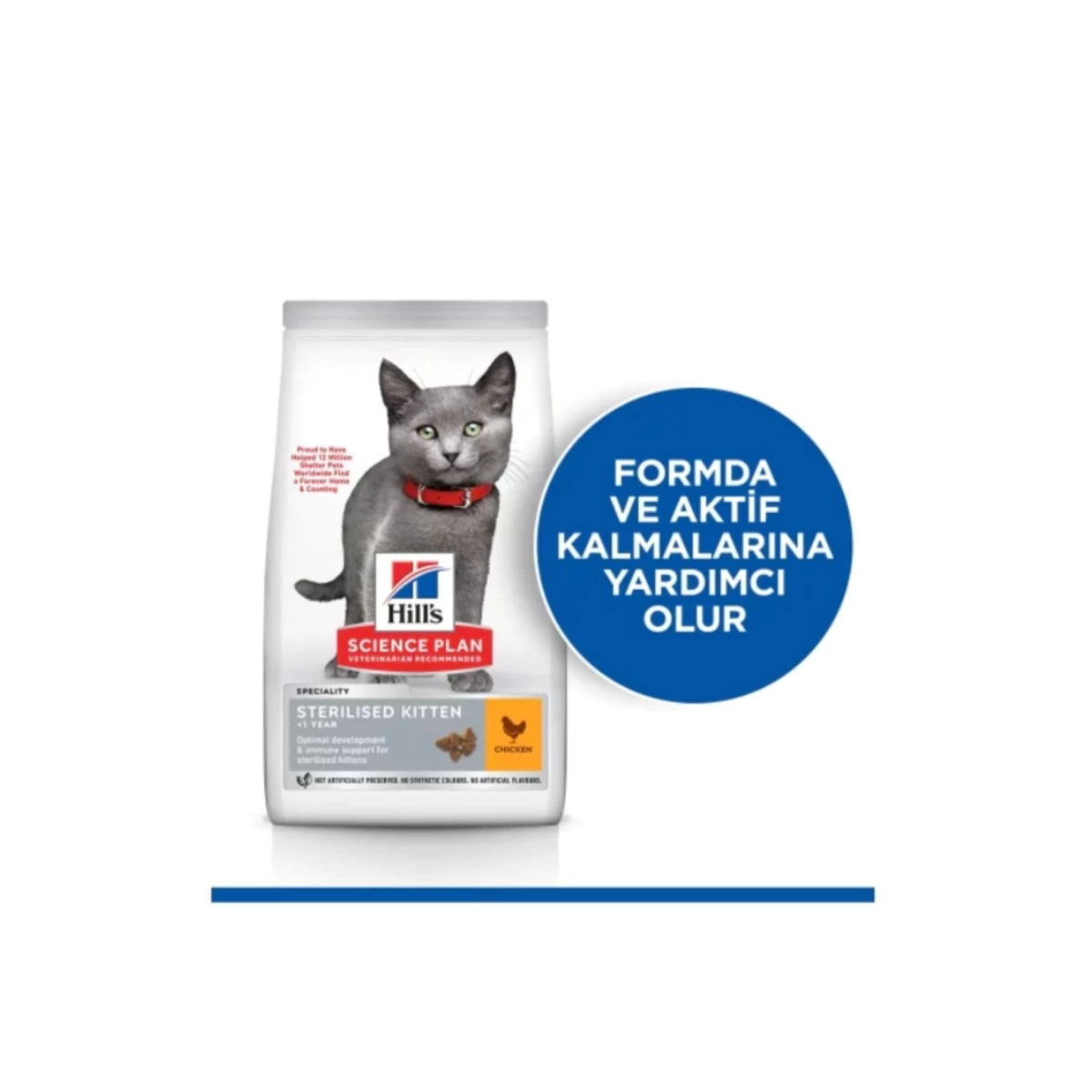 Hills Kitten Tavuklu Kısırlaştırılmış Yavru Kedi Maması 3 Kg