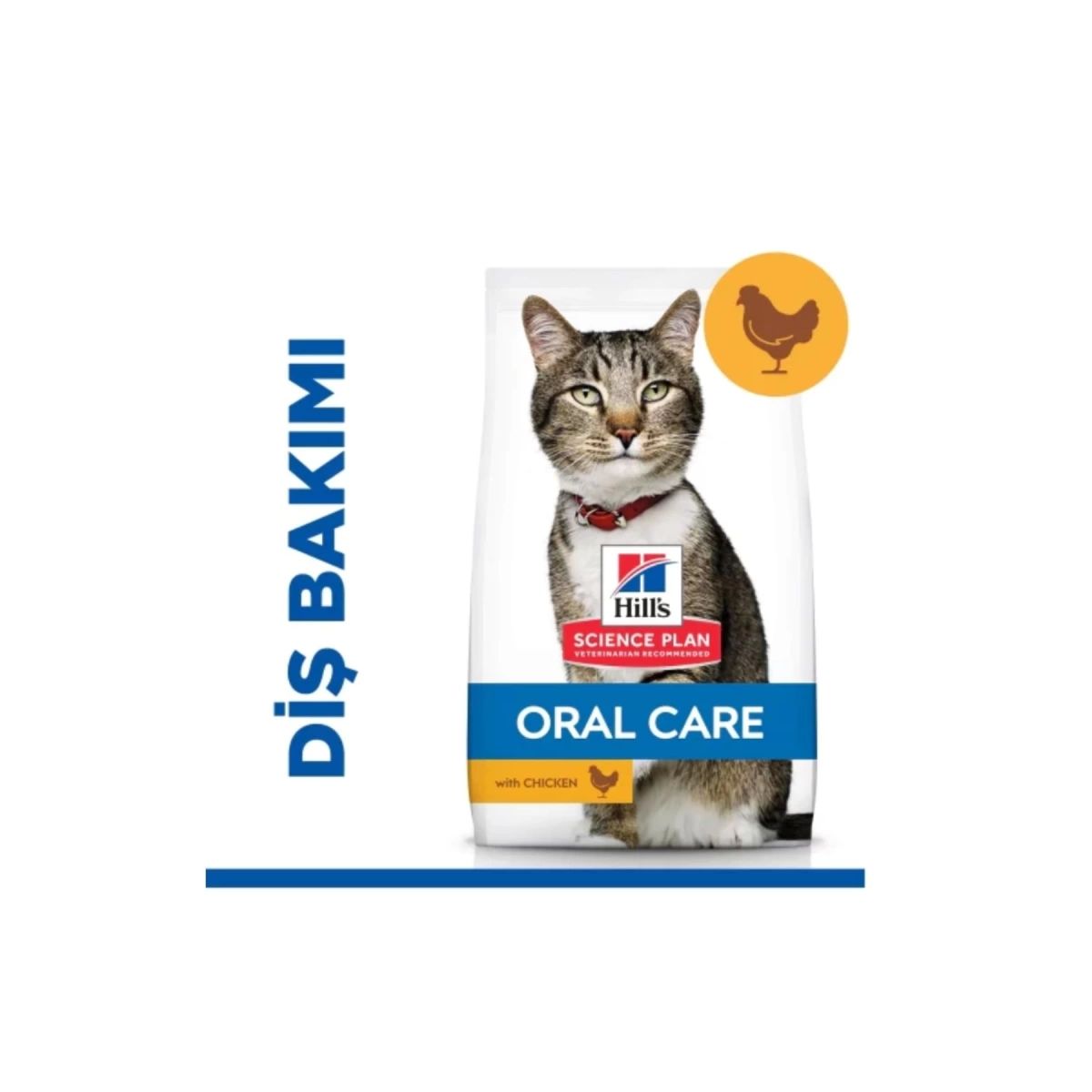 Hills Oral Care Tavuk Etli Ağız Bakımı için Yetişkin Kuru Kedi Maması 1,5 Kg