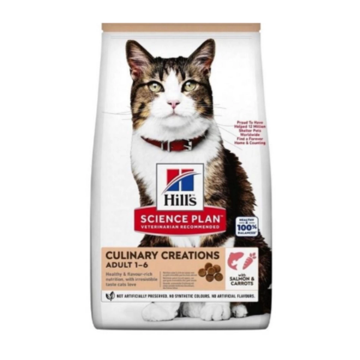 Hills Somonlu ve Havuçlu Yetişkin Kedi Maması 1.5 Kg