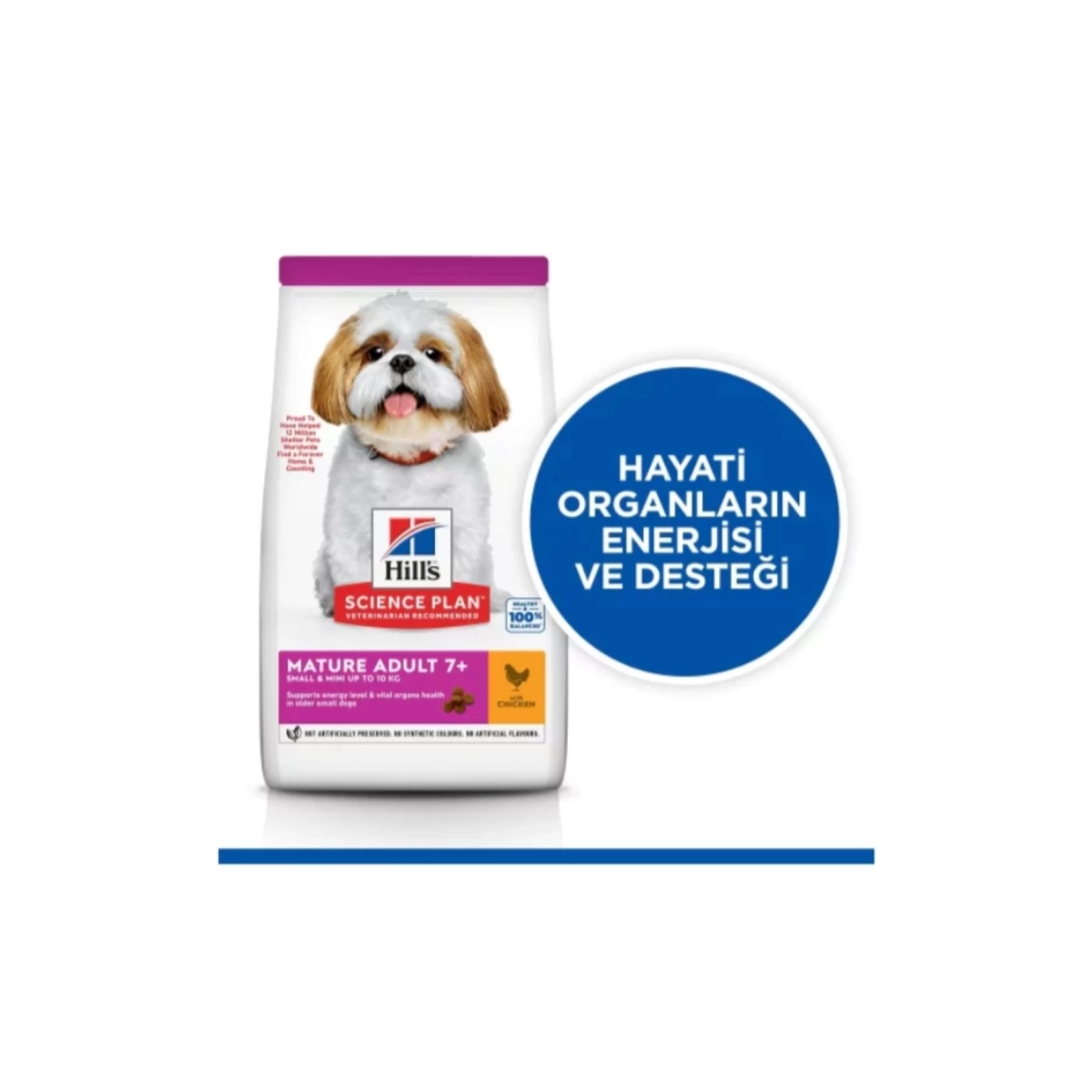 Hills Mature 7+ Tavuklu Mini Irk Yaşlı Köpek Maması 1.5 Kg