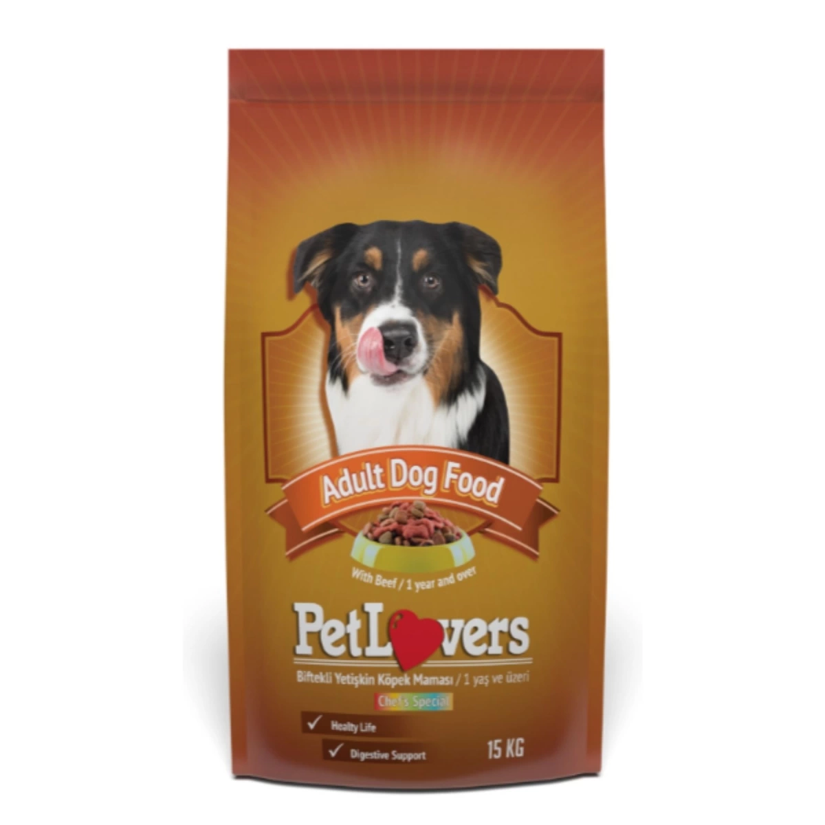PetLovers Yetişkin Kuru Köpek Maması Biftekli 15 Kg