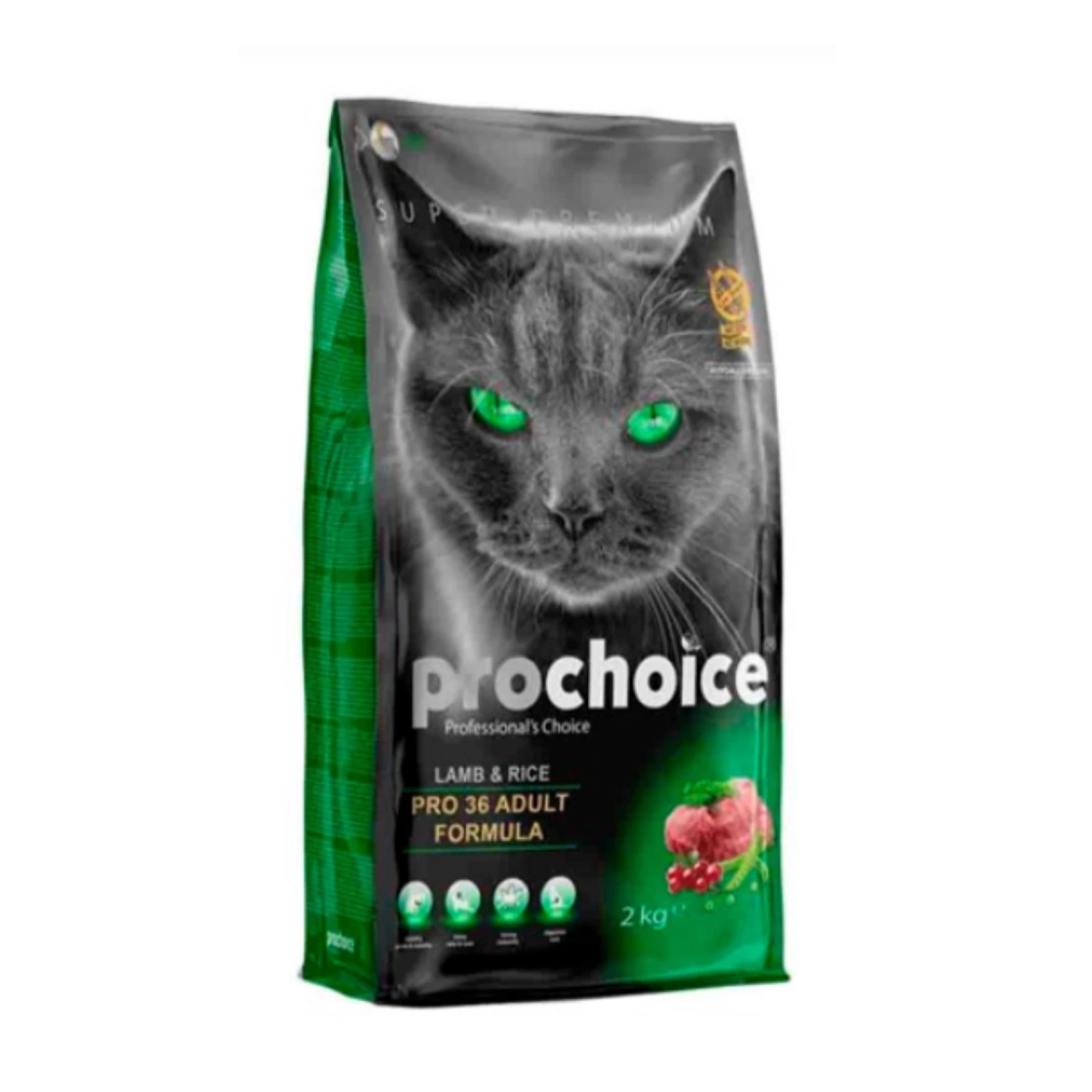 Prochoice Pro 36 Kuzulu ve Prinçli Kedi Maması 2 Kg