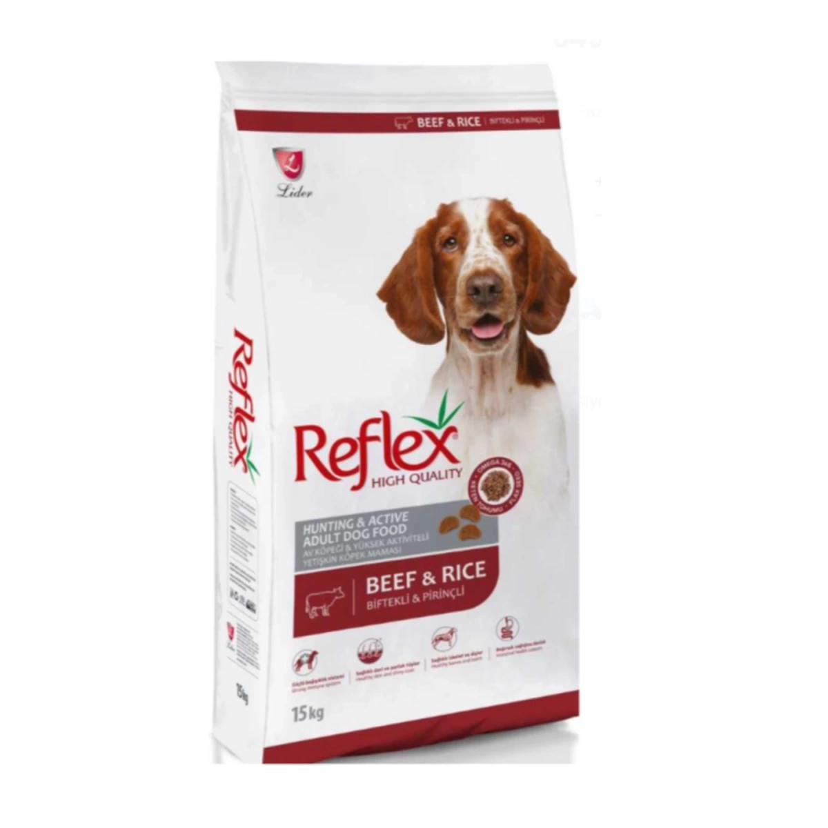 Reflex Biftekli Yüksek Aktiviteli Yetişkin Köpek Maması 15 Kg