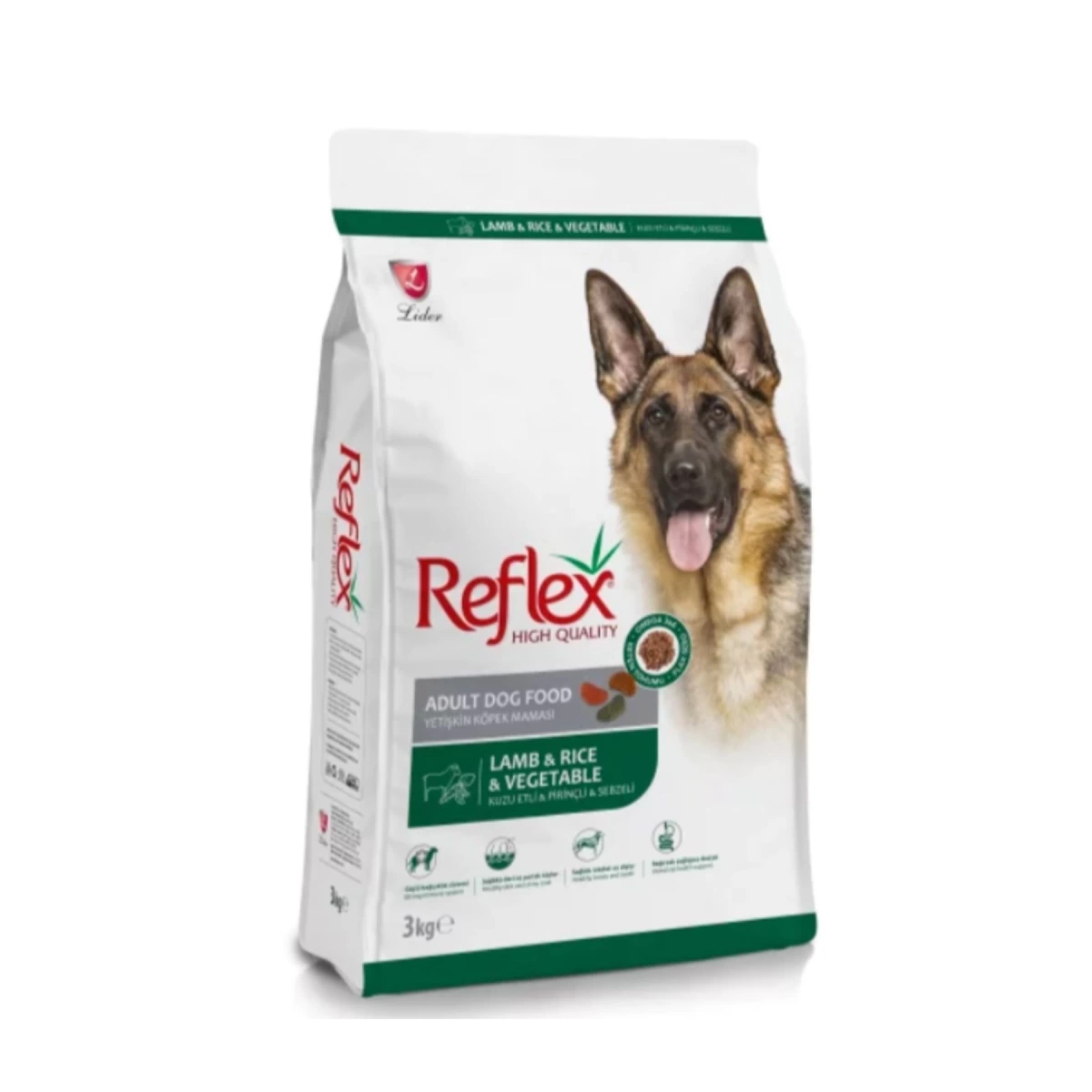 Reflex Kuzulu Pirinçli ve Sebzeli Yetişkin Köpek Maması 3 Kg