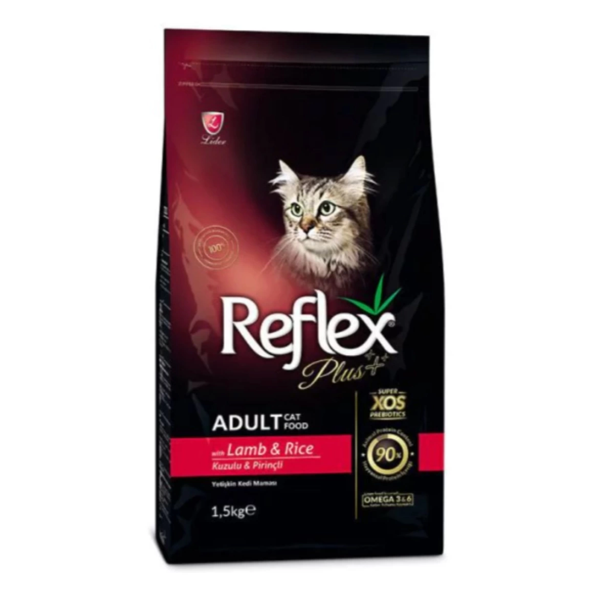 Reflex Plus Kuzu ve Pirinçli Etli Yetişkin Kedi Maması 1,5 Kg