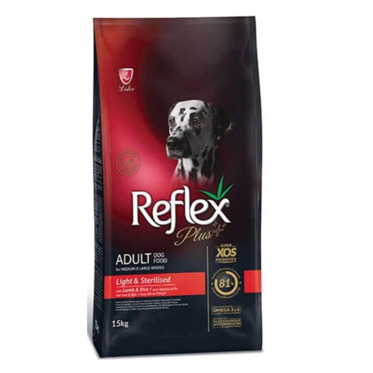 Reflex Plus Light Sterilised Kuzulu Köpek Maması 15 kg