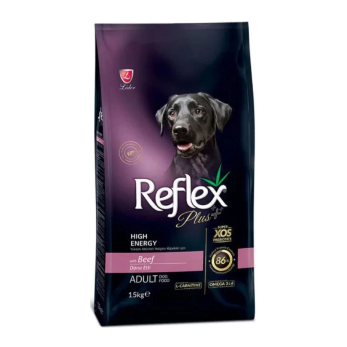 Reflex Plus Yüksek Aktiviteli Dana Etli Yetişkin Köpek Maması 15 Kg