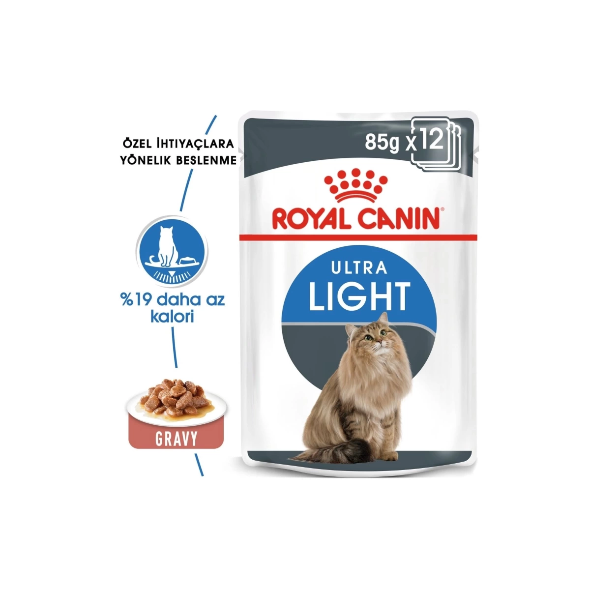 Royal Canin Ultra Light Kedi Konservesi 85 Gr 12 Li