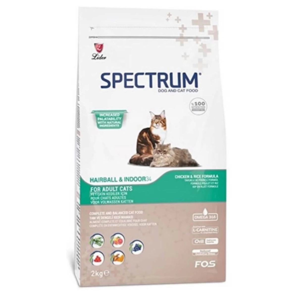 Spectrum Hairball34 Yetişkin Kedi Maması 2 Kg