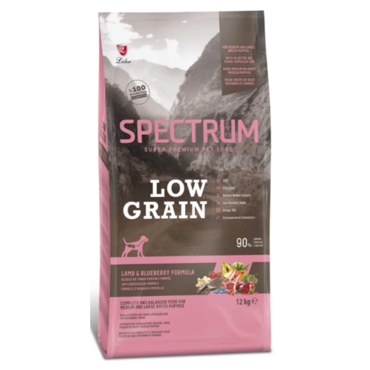 Spectrum Kuzulu, Yaban Mersinli Yavru Köpek Maması 12 Kg