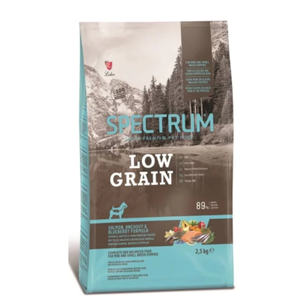 Spectrum Somonlu Hamsili ve Yaban Mersinli Yavru Köpek Maması 2,5 Kg