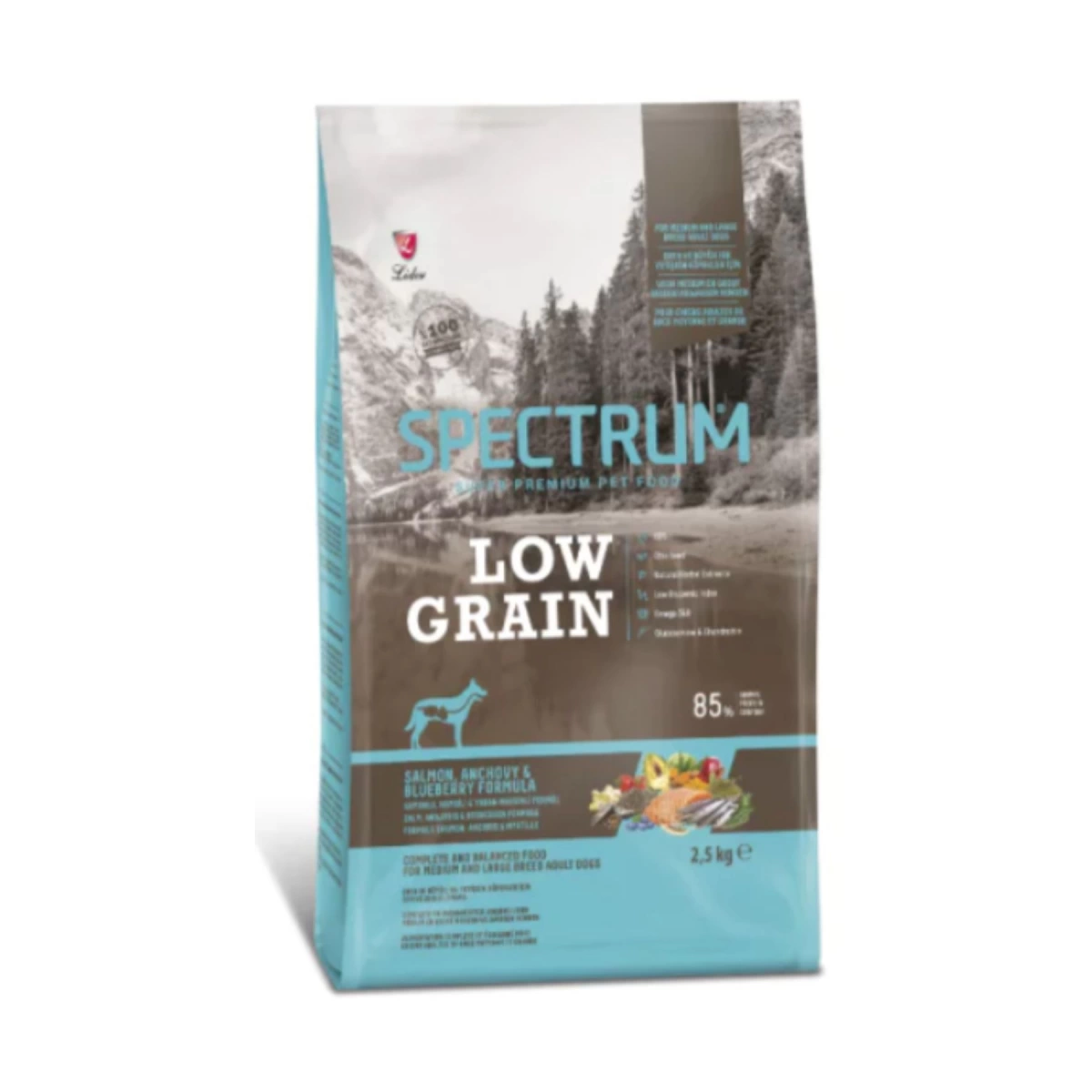 Spectrum Somonlu ve Yaban Mersinli Yetişkin Köpek Maması 2,5 Kg