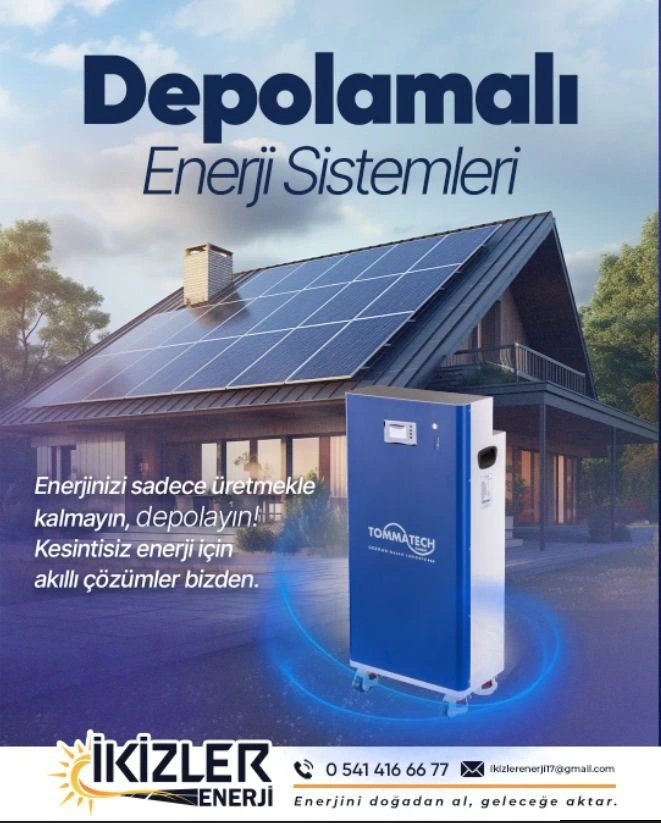 Tommatech 51.2V 280Ah 15 KW Lityum Akü